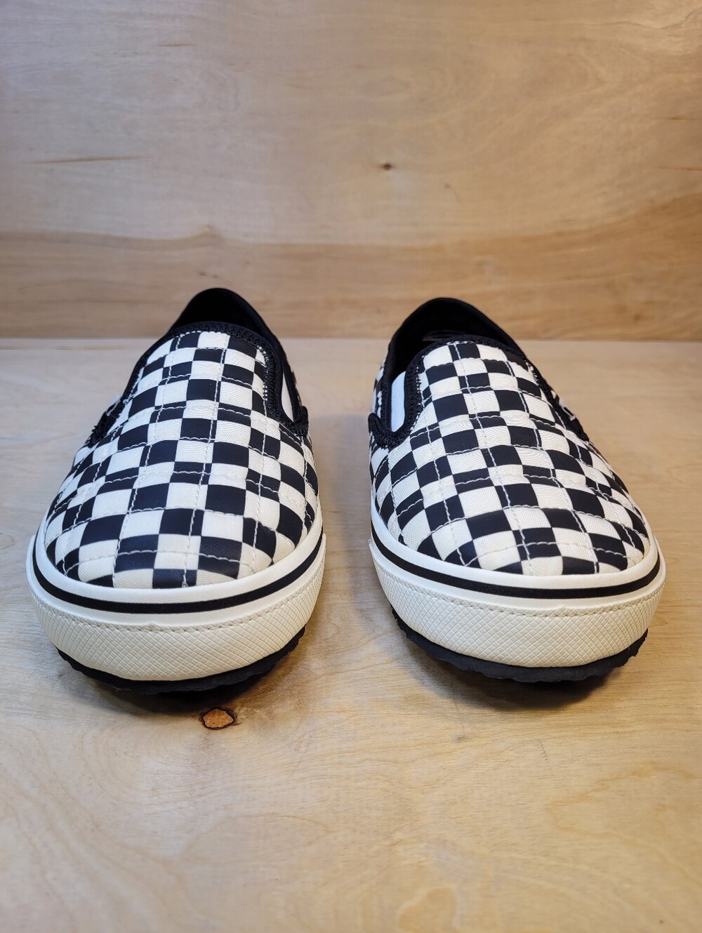 Vans Slip-Er 2 Checkerboard Black/Classic White Slip On Shoes Size 7M/8.5W - Picture 4 of 10